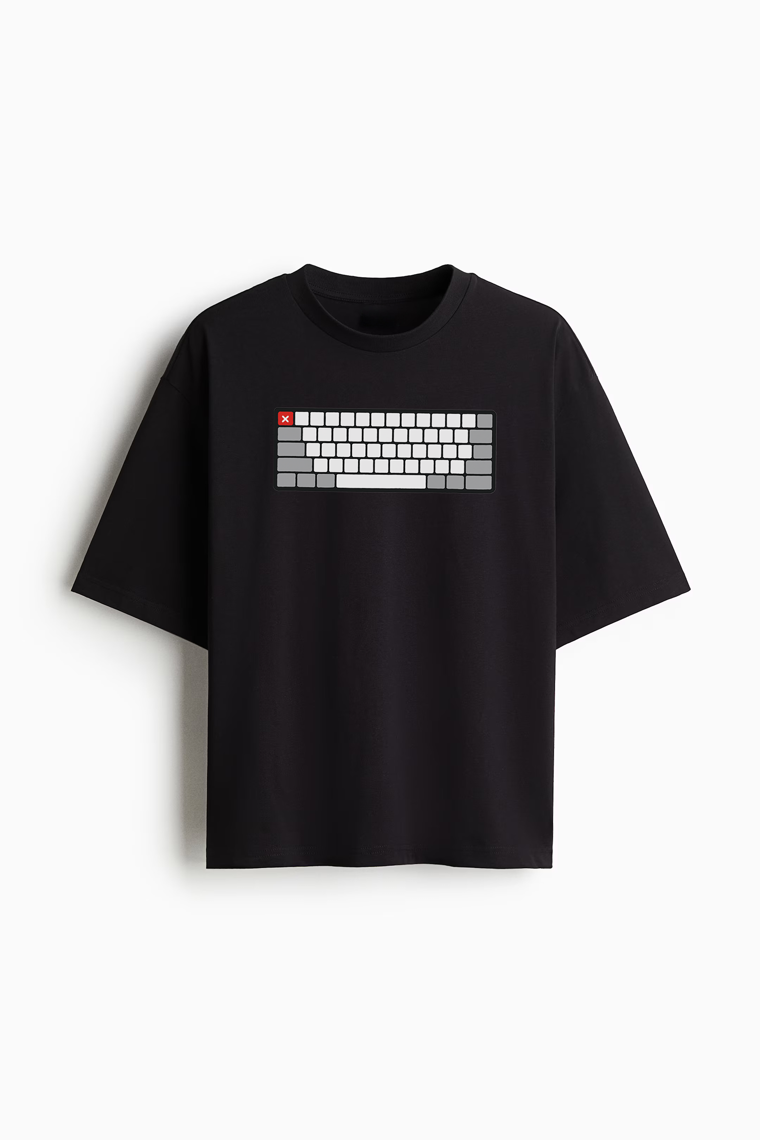 Minimalist Keyboard Graphic T-Shirt || Oversized