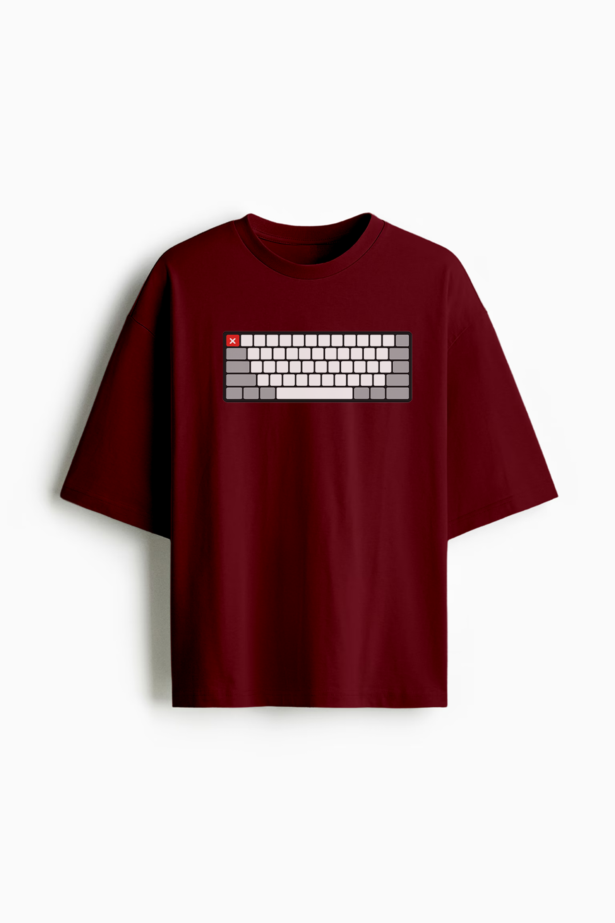 Minimalist Keyboard Graphic T-Shirt || Oversized