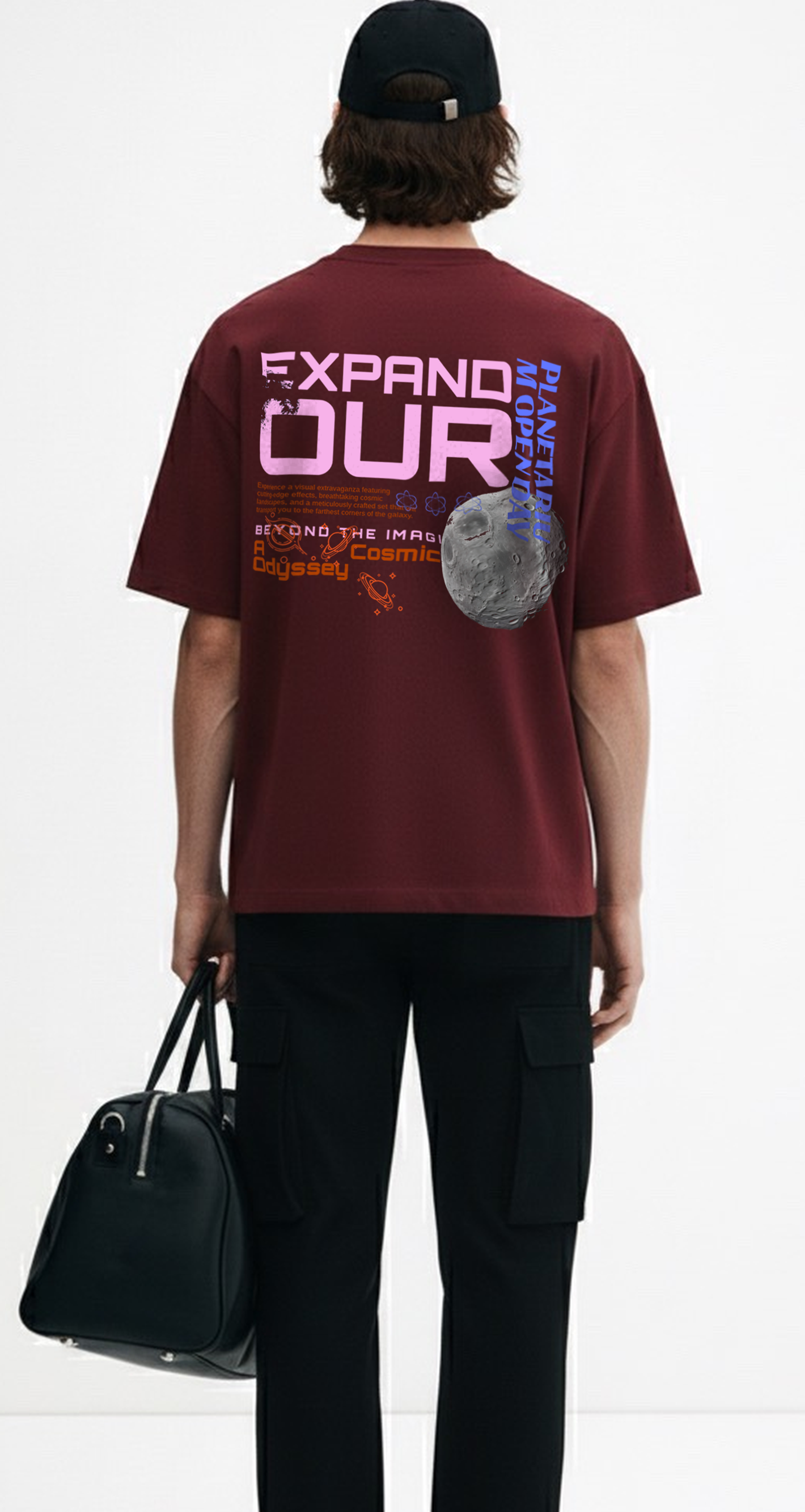 Astronaut Space Moon Graphic T-Shirt || OVERSIZED
