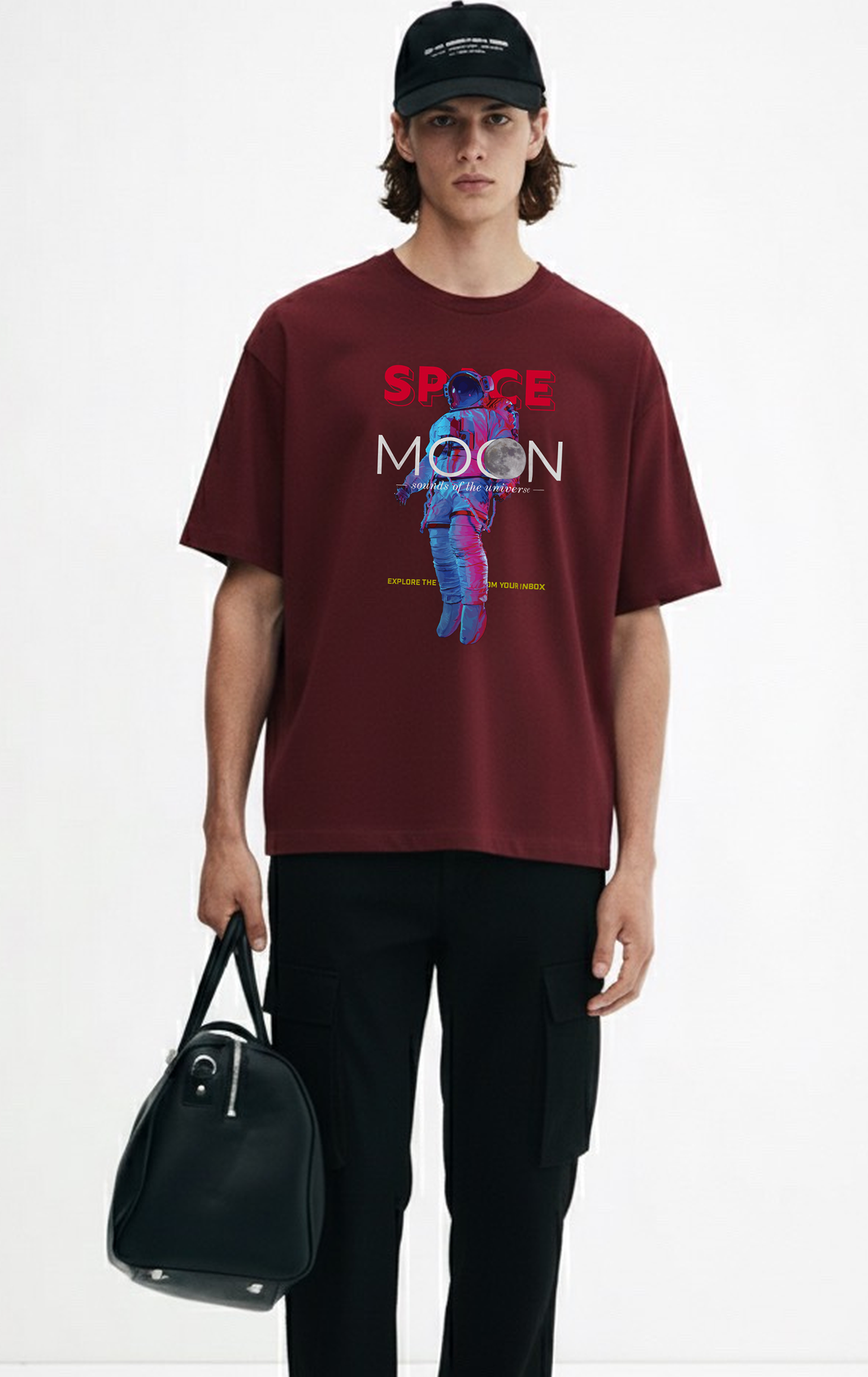 Astronaut Space Moon Graphic T-Shirt || OVERSIZED