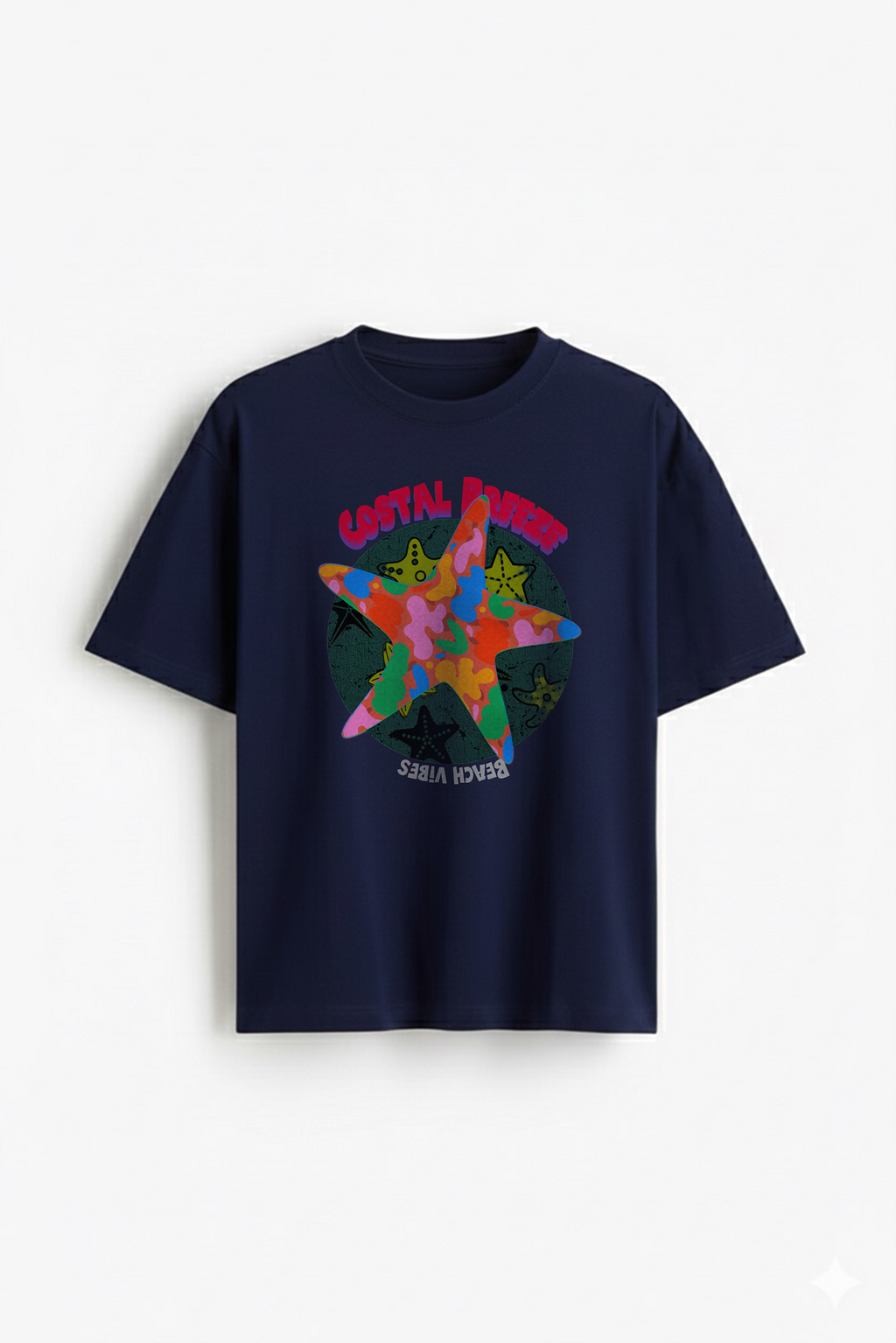 Groove in Vibes Brown Graphic T-Shirt